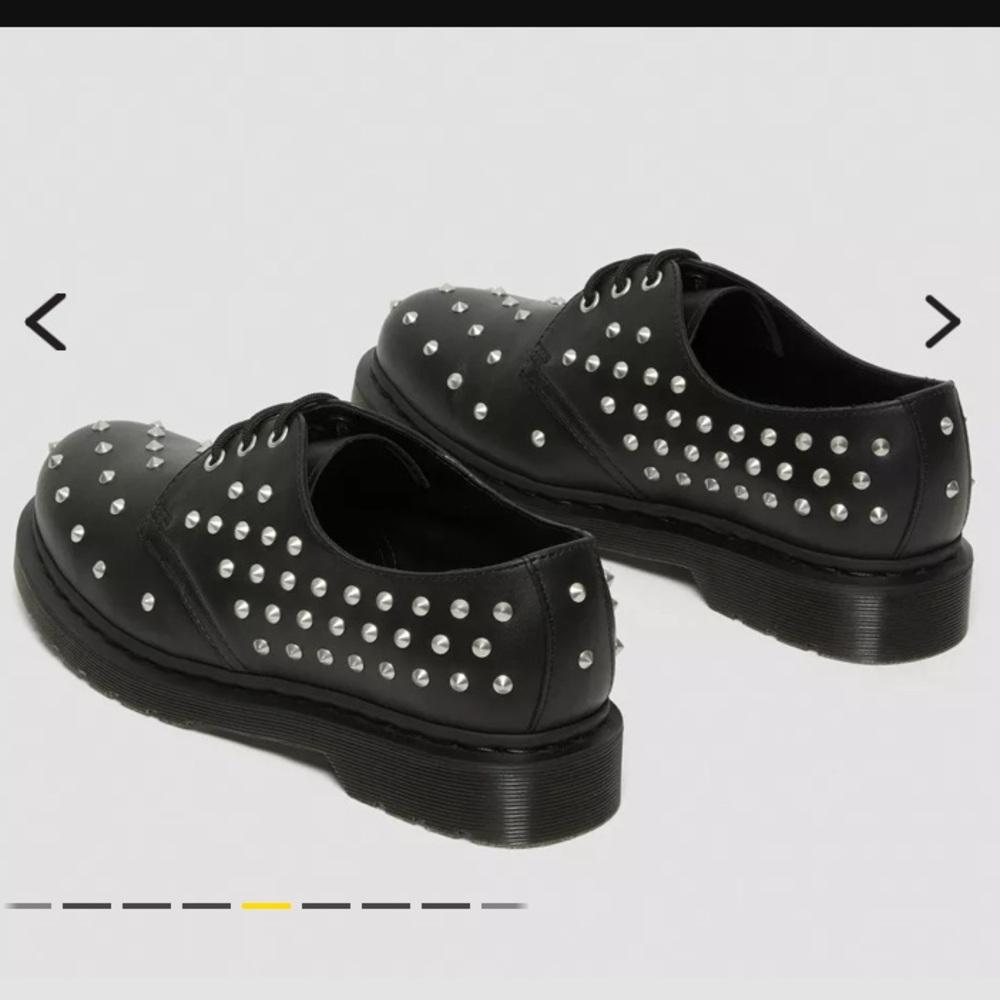 Dr martens doc 1461 stud wanama leather Oxford shoes oxfords studded 8 9 - Picture 3 of 8